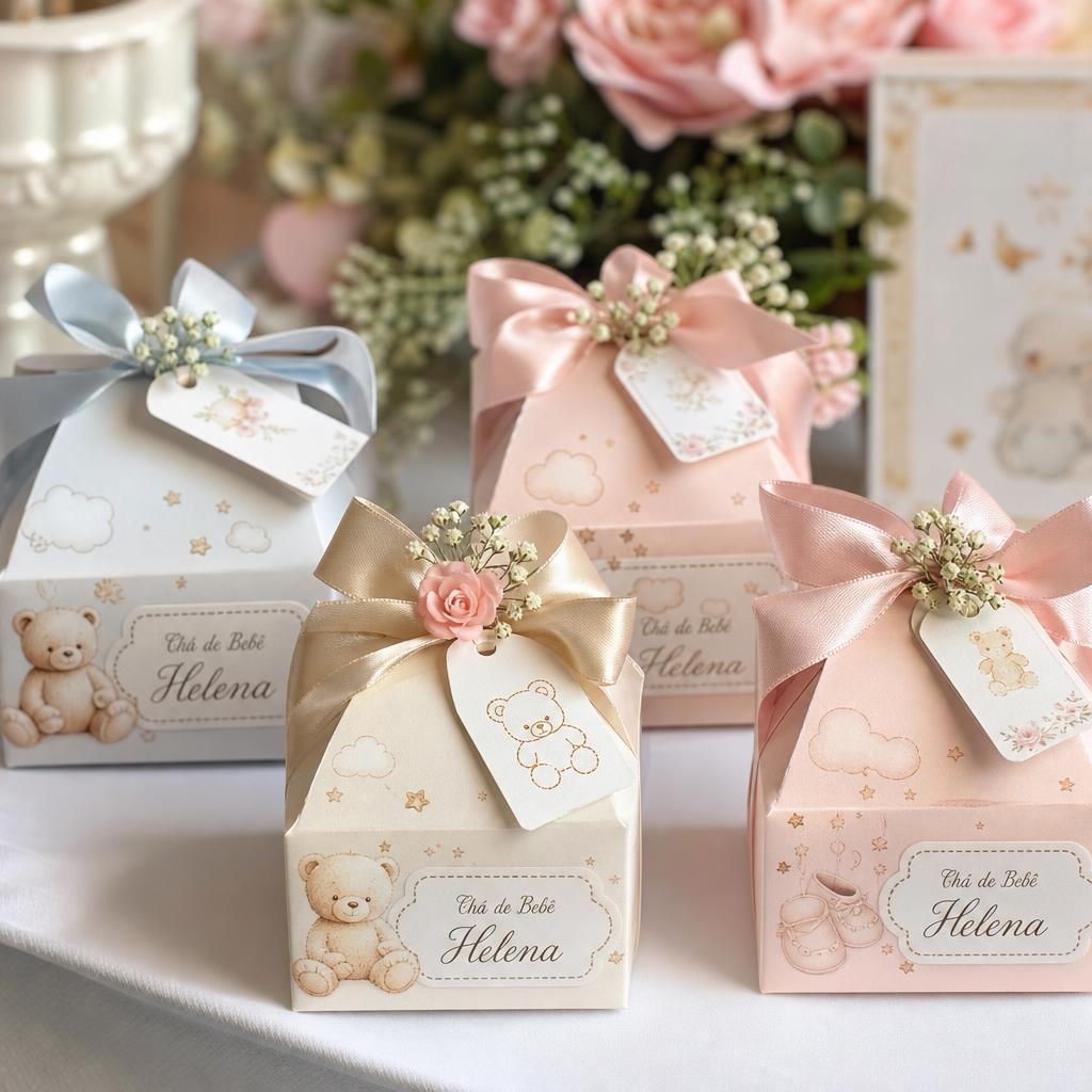 Lembrancinhas personalizadas para chá de bebê